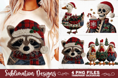 Preppy Rustic Christmas Patchwork Sublimation Designs Product Image 6