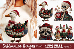 Preppy Rustic Christmas Patchwork Sublimation Designs Product Image 7