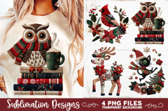 Preppy Rustic Christmas Patchwork Sublimation Designs Product Image 6