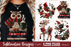 Preppy Rustic Christmas Patchwork Sublimation Designs Product Image 8