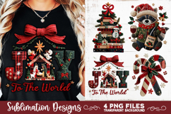 Preppy Rustic Christmas Patchwork Sublimation Designs Product Image 2