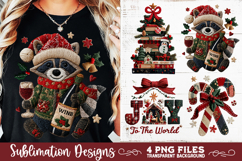 Preppy Rustic Christmas Patchwork Sublimation Designs Product Image 5