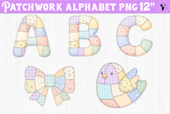 Cute Patchwork Alphabet | Patchwork Animals, flowers Product Image 1