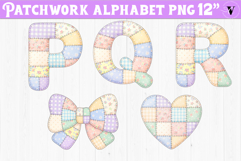 Cute Patchwork Alphabet | Patchwork Animals, flowers Product Image 1