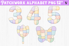Cute Patchwork Alphabet | Patchwork Animals, flowers Product Image 1