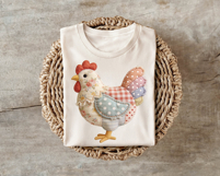 Quilted Chicken | Patchwork | PNG Clipart Product Image 4