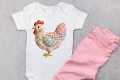 Quilted Chicken | Patchwork | PNG Clipart Product Image 3
