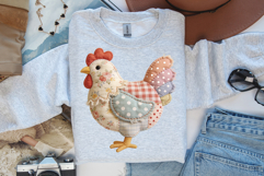 Quilted Chicken | Patchwork | PNG Clipart Product Image 2