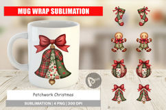 Patchwork Christmas Mug Wrap Product Image 1