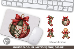 Patchwork Christmas Mouse Pad Product Image 1