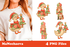 Christmas Patchwork Clipart | Nutcracker Goose Sublimation Product Image 1