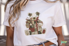 Patchwork Christmas Sublimation Clipart Bundle Product Image 6