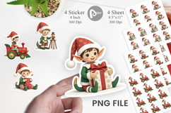 Patchwork Elf Sticker Product Image 1