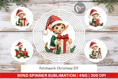Wind Spinner Patchwork Elf Product Image 1