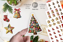 Christmas Folk Art Sticker Product Image 1