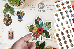 Christmas Folk Art Sticker Product Image 1