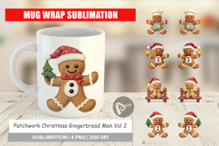 Mug Wrap Patchwork Gingerbread Product Image 1
