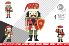 Patchwork Nutcracker Clipart Product Image 1