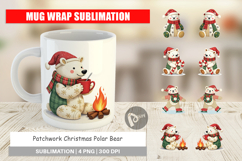Mug Wrap Patchwork Polar Bear Product Image 1