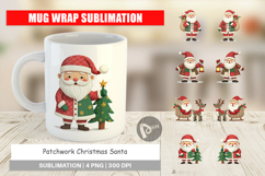 Mug Wrap Patchwork Santa Product Image 1