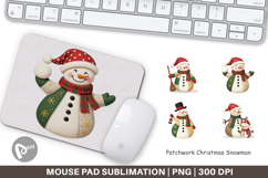 Mouse Pad Patchwork Snowman Product Image 1