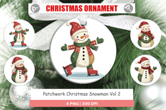 Ornament Patchwork Snowman Product Image 1