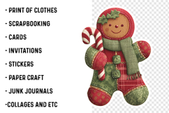 Patchwork Christmas Stickers PNG Product Image 2