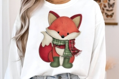 Patchwork Christmas Stickers PNG Product Image 3