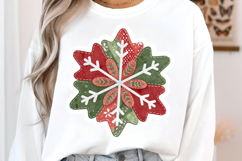 Patchwork Christmas Stickers PNG Product Image 3