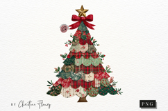 Patchwork Christmas Tree PNG Product Image 4