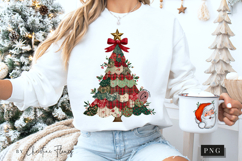 Patchwork Christmas Tree PNG Product Image 5