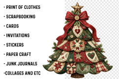 Patchwork Christmas Tree PNG Product Image 2