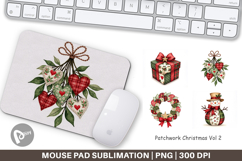 Patchwork Christmas Mouse Pad Product Image 1