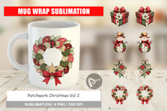 Patchwork Christmas Mug Wrap Product Image 1