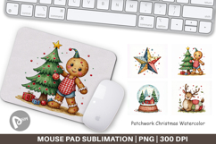 Patchwork Christmas Mouse Pad Product Image 1
