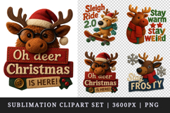 Patchwork Christmas clipart printable sublimation design png Product Image 1