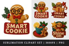 Patchwork Christmas clipart printable sublimation design png Product Image 1