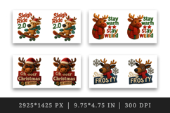 Patchwork Christmas mug wrap printable sublimation design Product Image 2