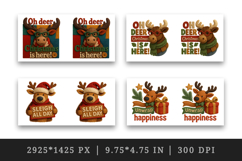 Patchwork Christmas mug wrap printable sublimation design Product Image 2
