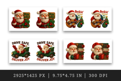 Patchwork Christmas mug wrap printable sublimation design Product Image 2