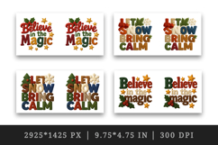 Patchwork Christmas mug wrap printable sublimation design Product Image 2