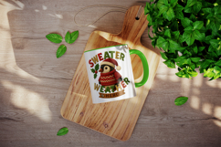 Patchwork Christmas mug wrap printable sublimation design Product Image 4