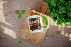 Patchwork Christmas mug wrap printable sublimation design Product Image 4