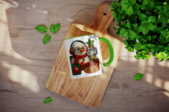 Patchwork Christmas mug wrap printable sublimation design Product Image 4