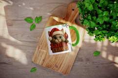 Patchwork Christmas mug wrap printable sublimation design Product Image 4