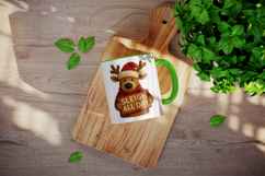 Patchwork Christmas mug wrap printable sublimation design Product Image 4