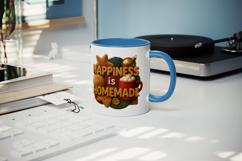 Patchwork Christmas mug wrap printable sublimation design Product Image 5