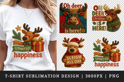 Patchwork Christmas t-shirt printable sublimation design png Product Image 1
