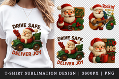 Patchwork Christmas t-shirt printable sublimation design png Product Image 1