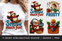 Patchwork Christmas t-shirt printable sublimation design png Product Image 1